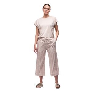 Indyeva Epesi II - Pant in Beach Slate Print Size Medium Wide Leg Cropped Active